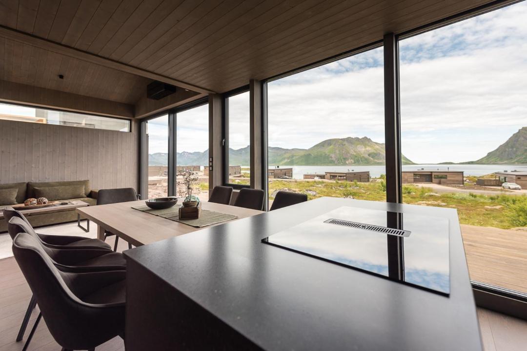 Hoda Cabin - Luxury Lodge With Jacuzzi And Sauna Lyngværet Exterior foto