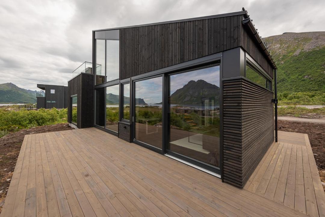 Hoda Cabin - Luxury Lodge With Jacuzzi And Sauna Lyngværet Exterior foto